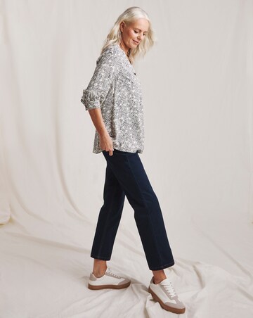 Julipa Printed Button Blouse