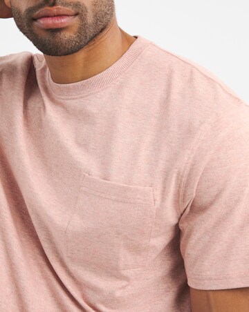 Textured Marl Relaxed Fit Pocket T-Shirt