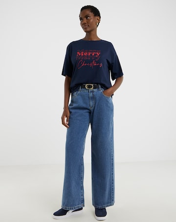 Navy Merry Christmas T-Shirt