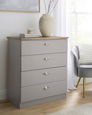 Brooke Ready Assembled 4 Drawer Chest