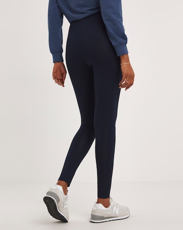 Navy Jersey High Waisted Leggings