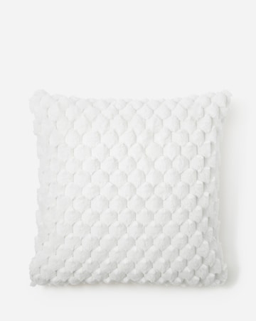 Scallop Faux Fur Cushion