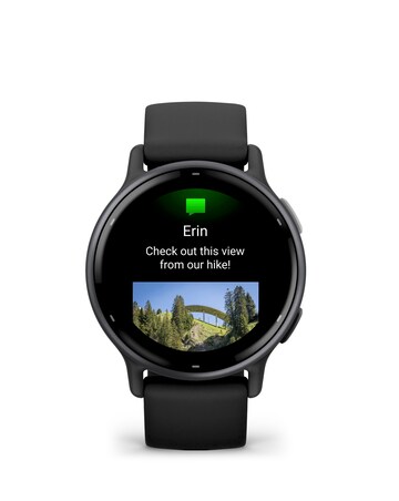 Garmin Vivoactive 5 Smart Watch - Slate & Black with SIlicone Band