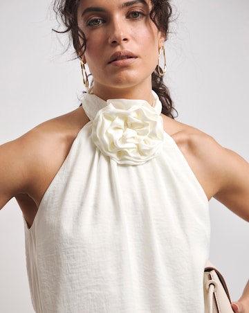 Joanna Hope Corsage Halter Neck Top