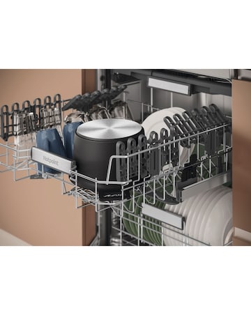 Hotpoint Maxi Space H7FHP43XUK Full Size Dishwasher 15 Place Silver + Install