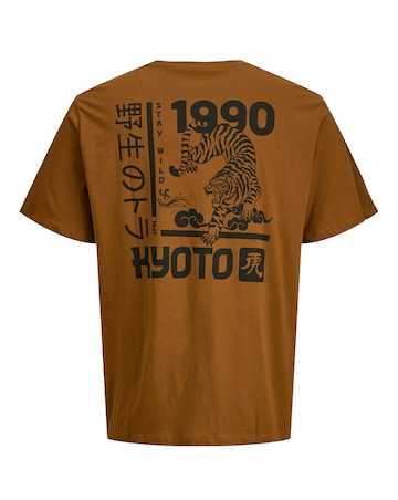 Jack & Jones Miko Back Graphic T-Shirt - Brown