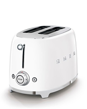 Smeg TSF01 2 Slice White Toaster