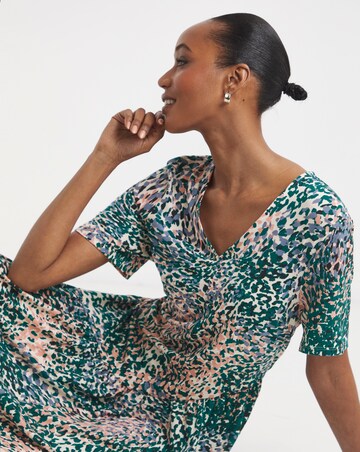 Asymmetric Seam Maxi Dress