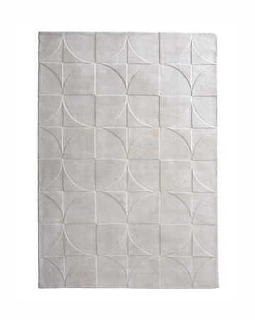 Penny Carved Circles Woollen Rug