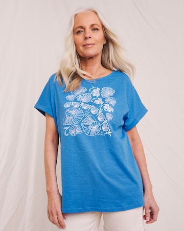 Julipa Pure Cotton Shell Printed T-Shirt