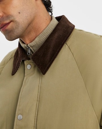 Cord Collar Wadded Jacket