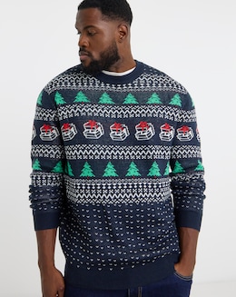 Jack &amp; Jones Xmas Andrew Knit Crew Neck