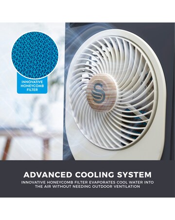 Swan 5L Grey Digital 2-in-1 Air Cooler