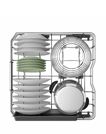 Hotpoint Maxi Space H7FHP43XUK Full Size Dishwasher 15 Place Silver + Install