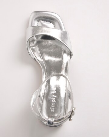 Amber Barely There Low Block Heel Sandals - Standard Fit (D)