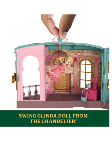 Wicked So Popular Dorm Small Doll Playset with 3 Play Spaces & 10 Total Pieces