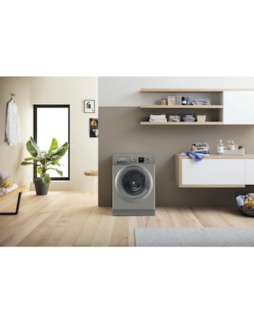 Hotpoint Anti-Stain NSWM 846 GG UK 8kg 1400rpm Washing Machine Graphite Install