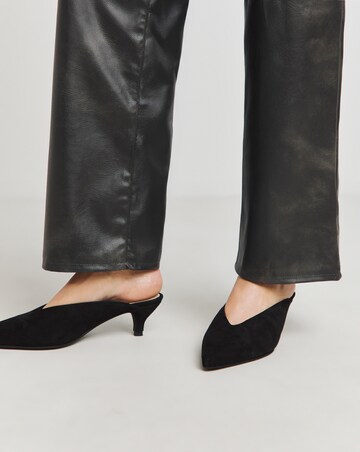Anthology Allure Suede Mule Kitten Heel Shoes Standard D Fit