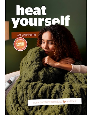 Silentight Luxury Super Cosy Heated Throw - Forest Green