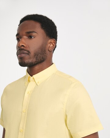 Short Sleeve Yellow Oxford Shirt Regular