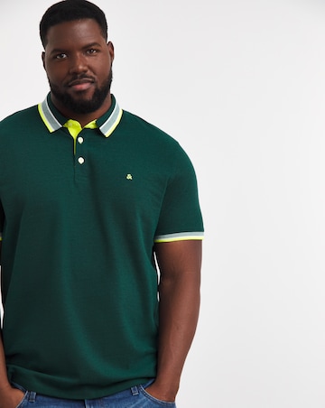 Jack & Jones Premium Paulos Tipped Polo - Teal