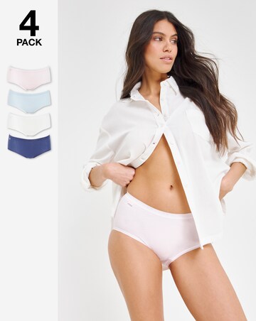 Sloggi (4 Pack) Basic Midi Knickers Blue Multi