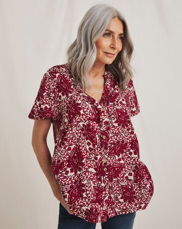 Julipa Button Down Printed Top
