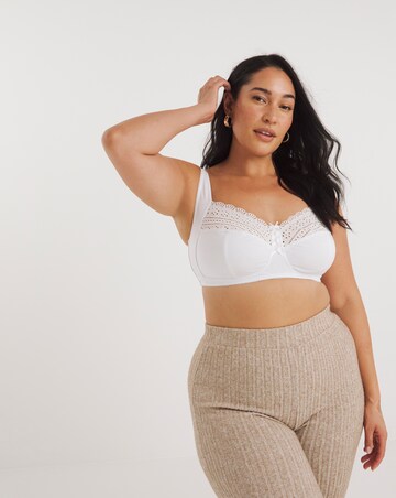 Pretty Secrets (2 Pack) Jane Non Wired Bras (C-F) White/Black