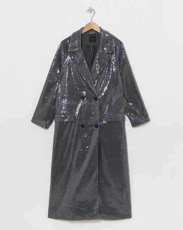 Sequin Longline Coat