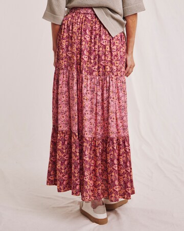 Julipa Mix Print Maxi Skirt