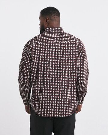 Jacamo Premium Formal Geo Print Shirt
