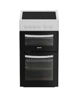 Indesit ITE5VMW 50cm Electric Twin Cooker with Ceramic Hob - White Installation