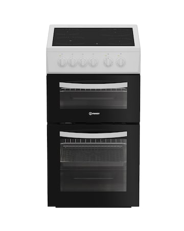 Indesit ITE5VMW 50cm Electric Twin Cooker with Ceramic Hob - White Installation