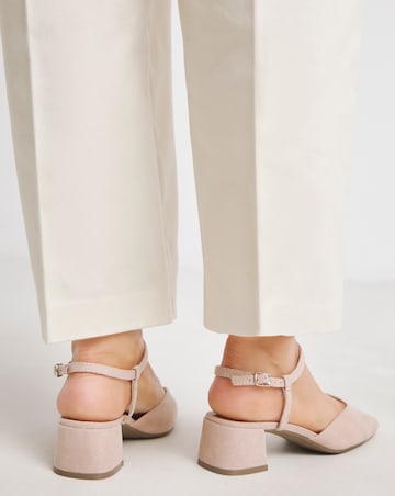 Jennifer Two Part Heeled Shoes - Wide Fit (E)