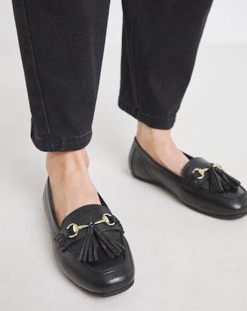 Heavenly Soles Prague Leather Driving Moccasins - Wide Fit (E)