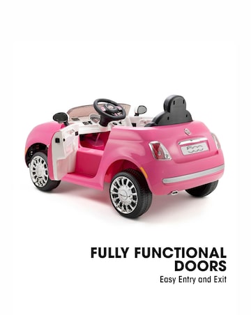 Xootz 6V Fiat 500 - Pink