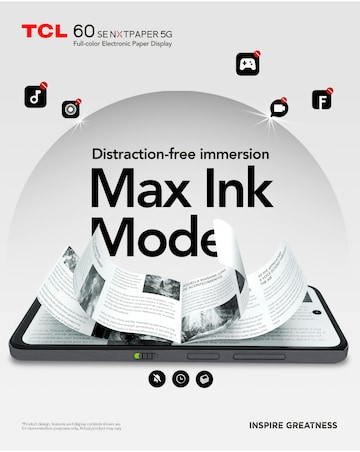 TCL 60 SE NXTPAPER 5G 256GB - Space Grey
