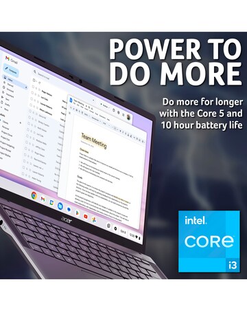 Acer Chromebook Plus 514 - 14in UHD Intel Core i3 8GB 256GB