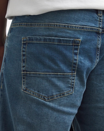 Stonewash Bootcut Fit Stretch Jeans