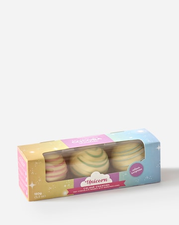 Cocoba Unicorn Colour Changing Hot Chocolate Bombes - Twin Pack