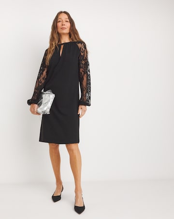 Lace Sleeve Shift Dress