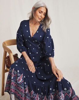 Julipa Pure Cotton Tiered Maxi Dress