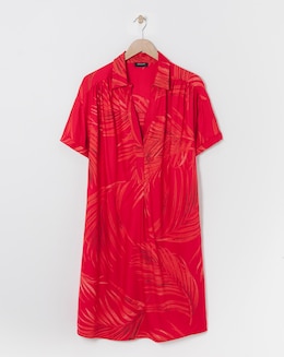 Viscose Twill Relaxed Shirt Dress