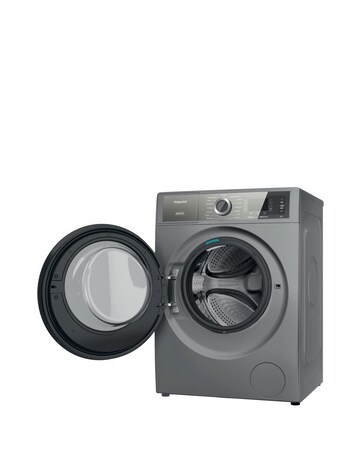 Hotpoint H899ADSGPOWERUK, 9kg, 1400rpm Washing Machine - Silver + Installation