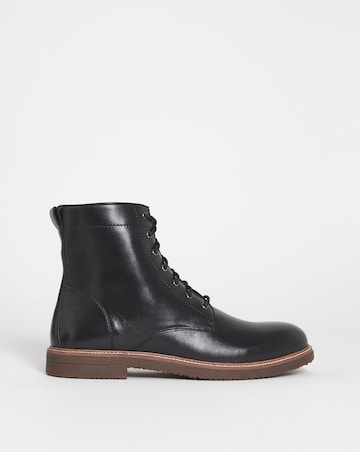 Leather Lace Up Boot Wide Fit