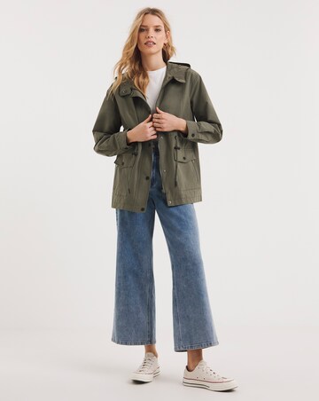 Khaki Mid Shower Resist Parka