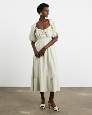 Joanna Hope Linen Mix Midi Dress