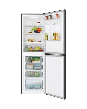 Candy CCT3L517EWBK-1 176cm High 50/50 Fridge Freezer Black + Install