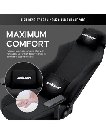 AndaSeat Luna Premium Gaming Chair - Black Fabric