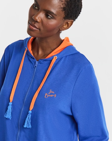 Joe Browns Longline Zip Up Lounge Hoodie